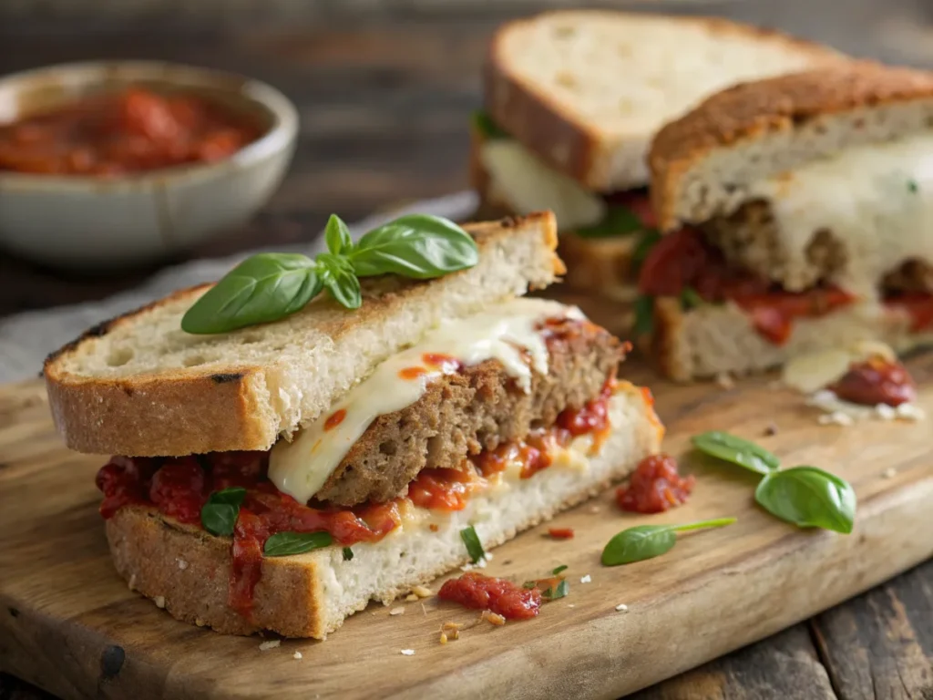 Leftover Italian Meatloaf Sandwich