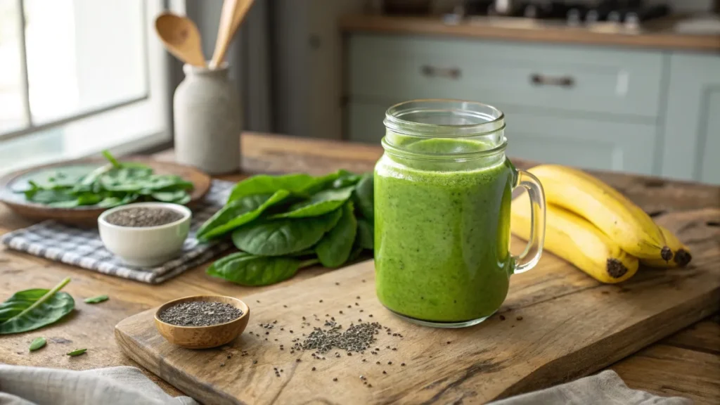 smoothie meal replacement with green superfoods