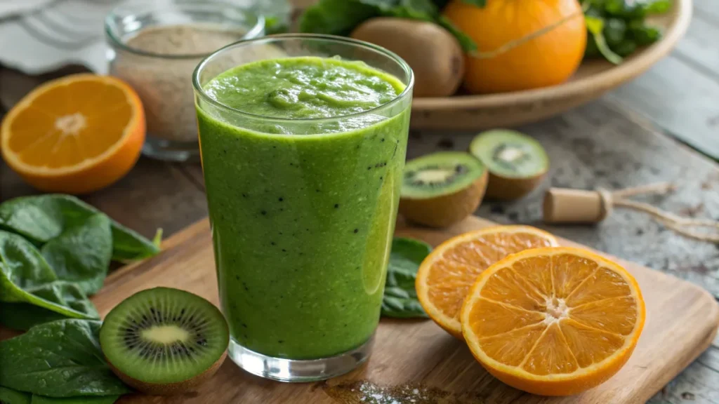 how does smoothie nutrients help with vitamin C using green smoothie ingredients